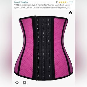 YIANNA Breathable Waist Trainer for Women Underbust Latex Sport Girdle Corsets